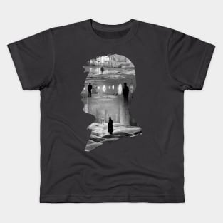 Andrei Tarkovsky Movie Silhouette Collage Kids T-Shirt